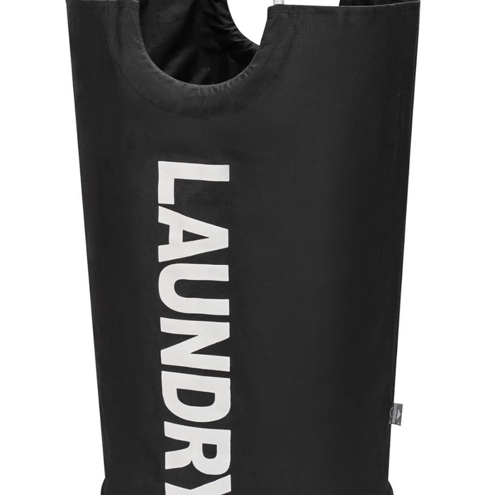 90L Large Laundry Basket, Collapsible Laundry Bag, Freestanding Tall Clothes Ham